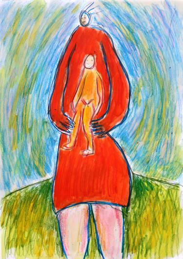 Print of Expressionism Women Paintings by Jean Mirre