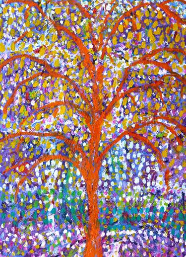 Print of Expressionism Tree Paintings by Jean Mirre