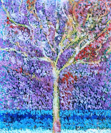 Print of Expressionism Tree Paintings by Jean Mirre