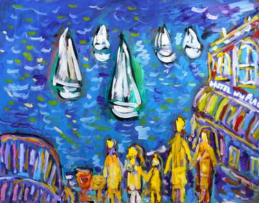 Print of Expressionism Boat Paintings by Jean Mirre