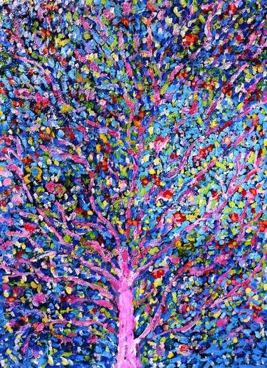 Print of Abstract Tree Paintings by Jean Mirre
