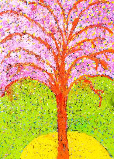 Print of Abstract Expressionism Tree Paintings by Jean Mirre