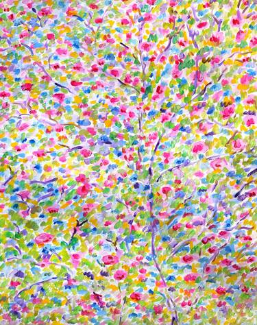 Print of Abstract Expressionism Tree Paintings by Jean Mirre