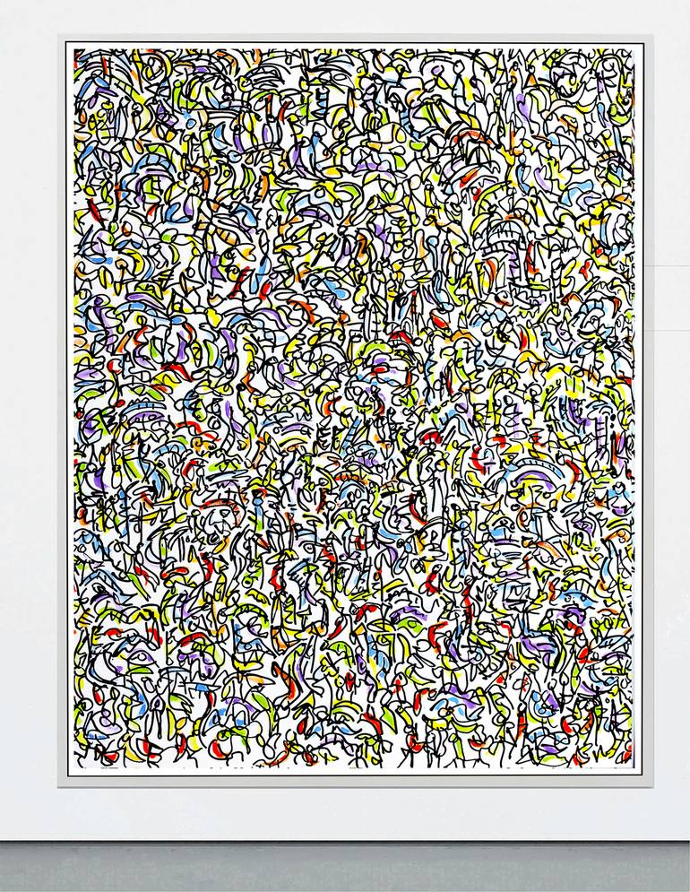 Original Abstract Painting by Jean Mirre