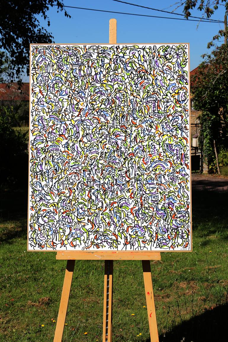 Original Abstract Painting by Jean Mirre