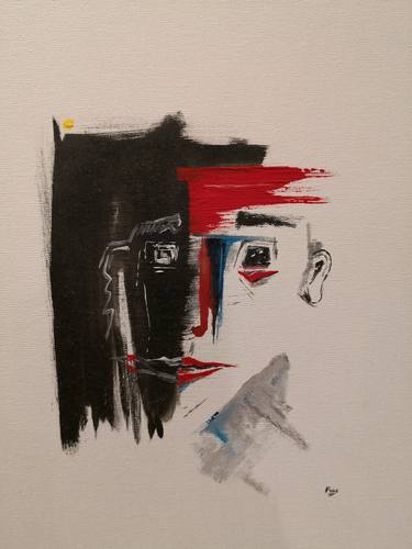 Print of Abstract Expressionism Portrait Paintings by Andrea Fieni