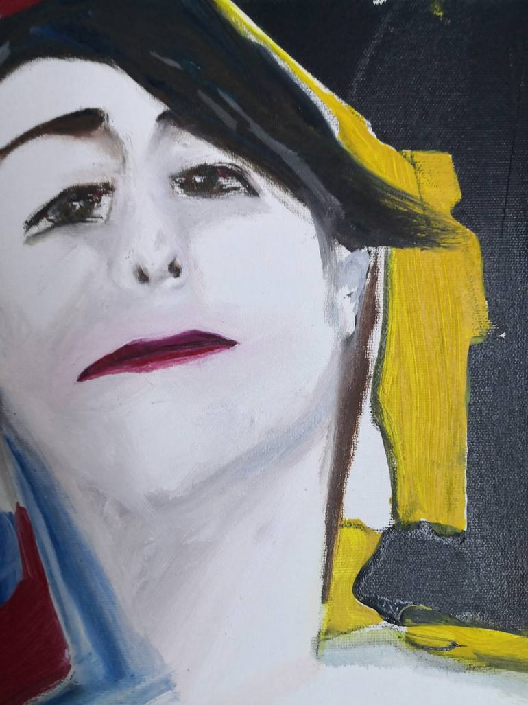 Original Abstract Expressionism Body Painting by Andrea Fieni