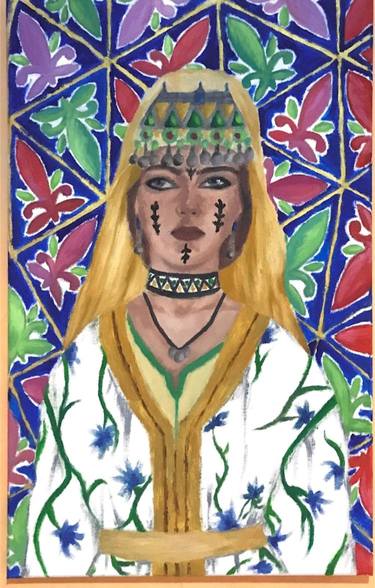 Vintage portrait of an amazigh woman thumb