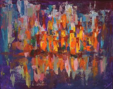 Print of Cities Paintings by Julia Leon