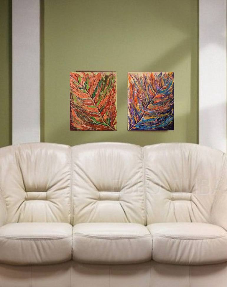 Original Abstract Interiors Painting by Julia Leon