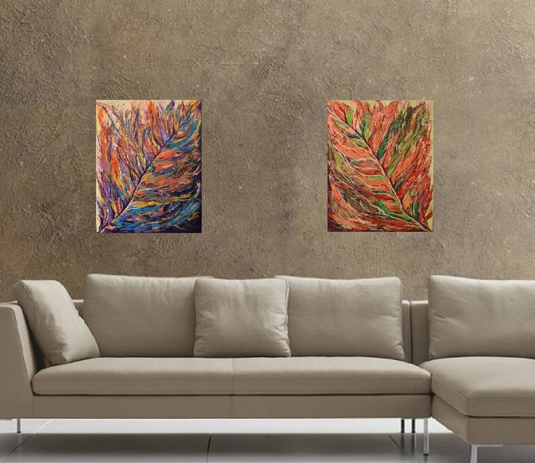 Original Abstract Interiors Painting by Julia Leon