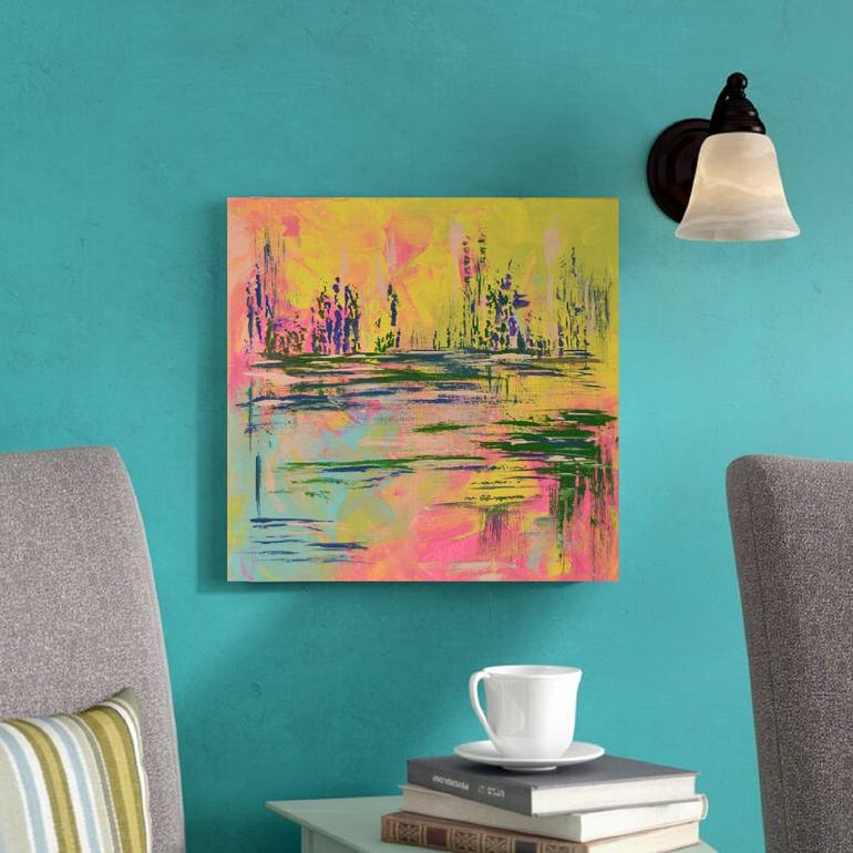 Original Abstract Landscape Painting by Julia Leon