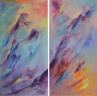 Original Abstract Landscape Paintings by Julia Leon