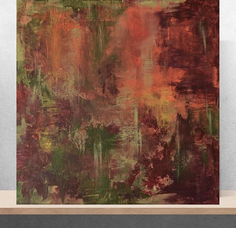 Original Abstract Expressionism Abstract Painting by Julia Leon