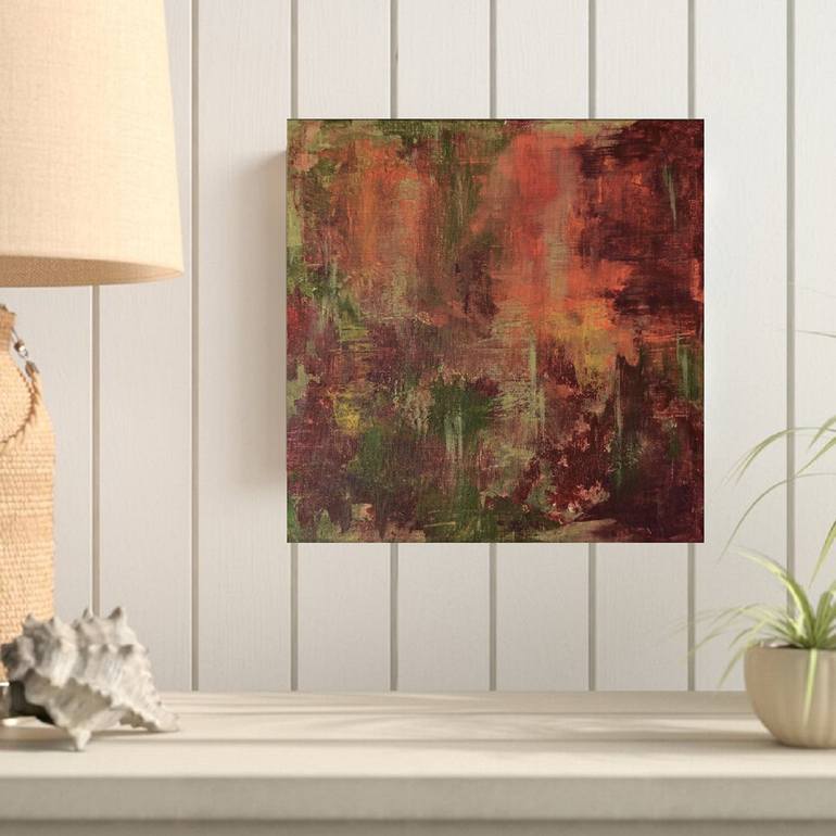 Original Abstract Expressionism Abstract Painting by Julia Leon