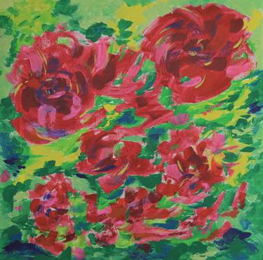 Original Impressionism Floral Paintings by Julia Leon