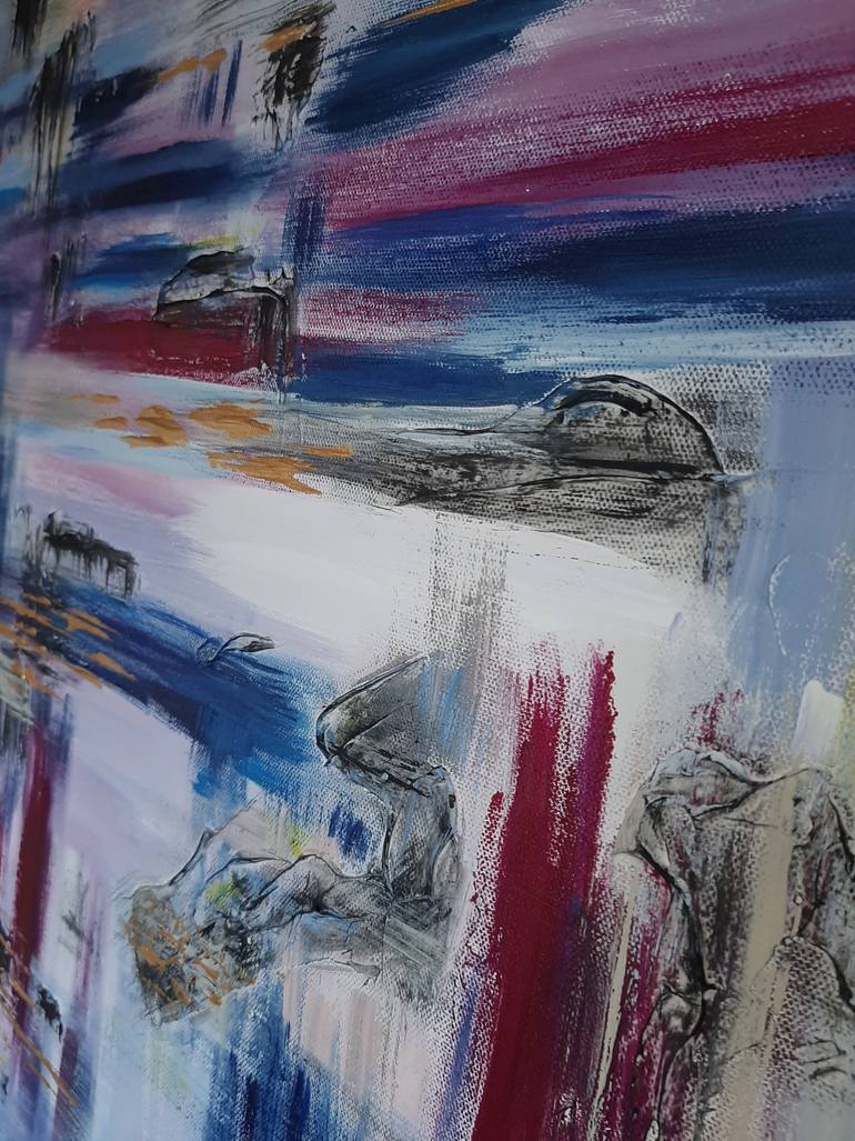Original Conceptual Abstract Painting by Julia Leon