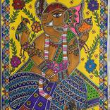 Ganesha Madhubani Painting Drawing by Radhika Mathur