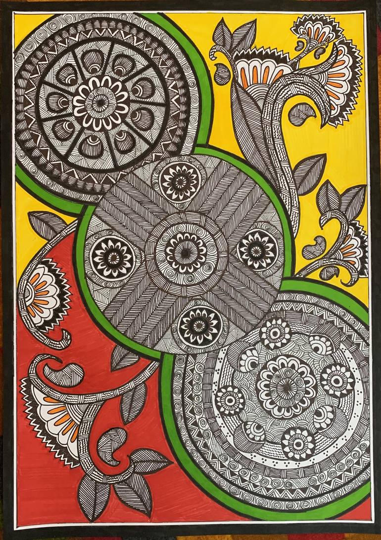 Mandala Art Drawing by Radhika Mathur | Saatchi Art