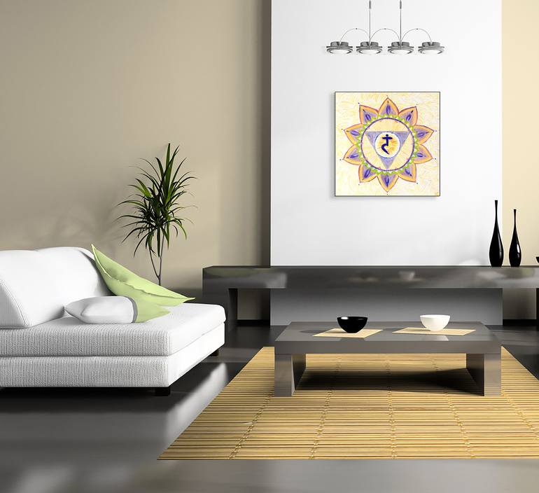 Original Figurative Geometric Painting by Nkeiruka Imany