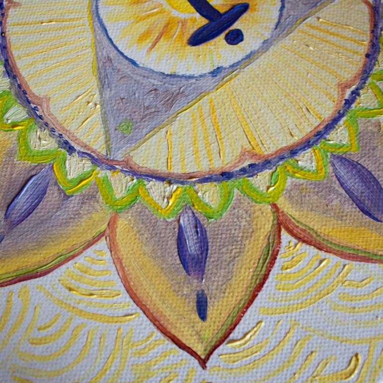 Original Figurative Geometric Painting by Nkeiruka Imany