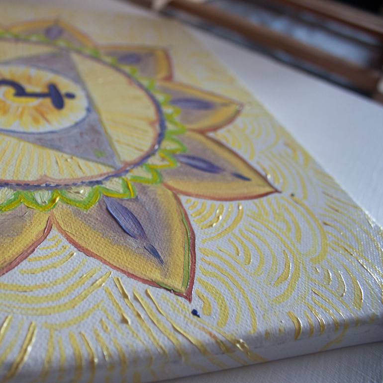Original Figurative Geometric Painting by Nkeiruka Imany