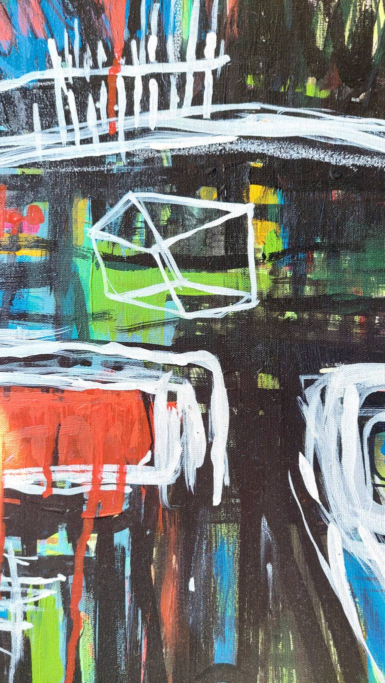Original Pop Art Abstract Painting by June Art
