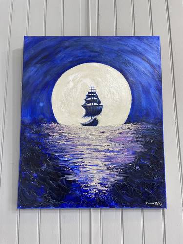 Original Fine Art Boat Paintings by Yunna Way