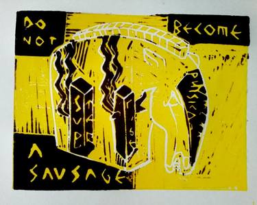 Print of Abstract Horse Printmaking by Jonathan Wain