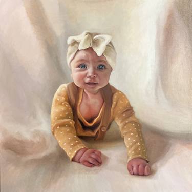 Baby “Cooper” oil portrait commission thumb