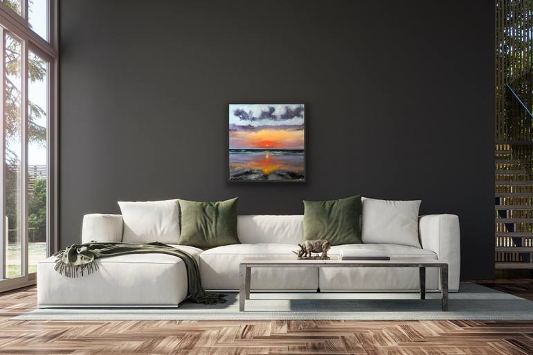 Original Abstract Seascape Painting by Toma Horchaniuk