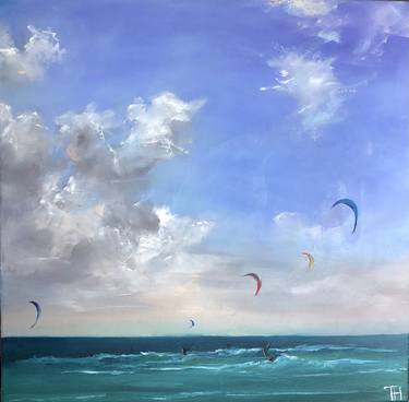 Original Beach Paintings by Toma Horchaniuk