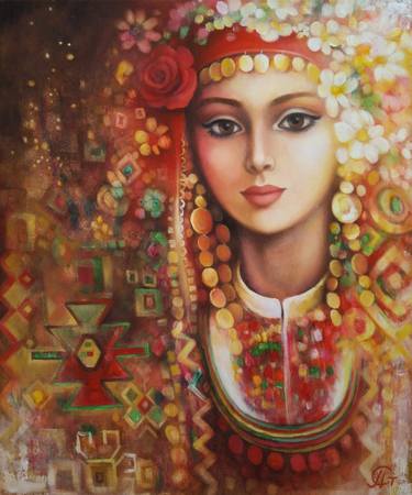 Print of Women Paintings by Penka Stoyanova
