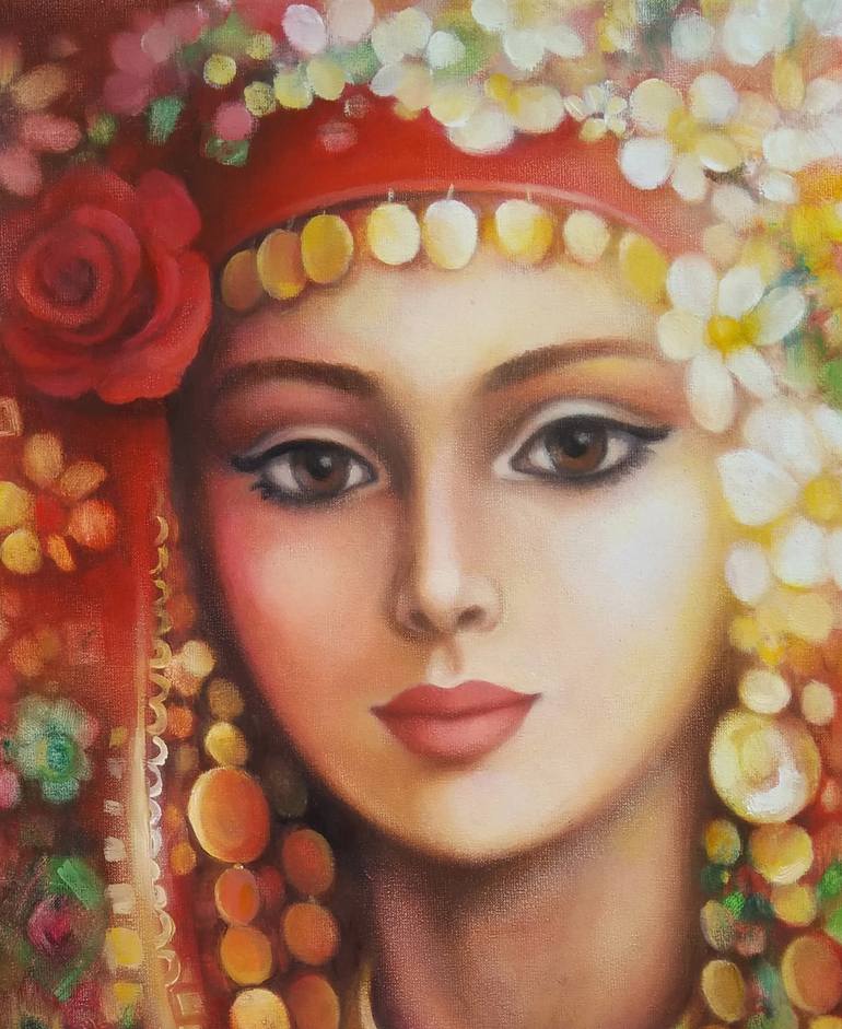 Original Art Deco Women Painting by Penka Stoyanova