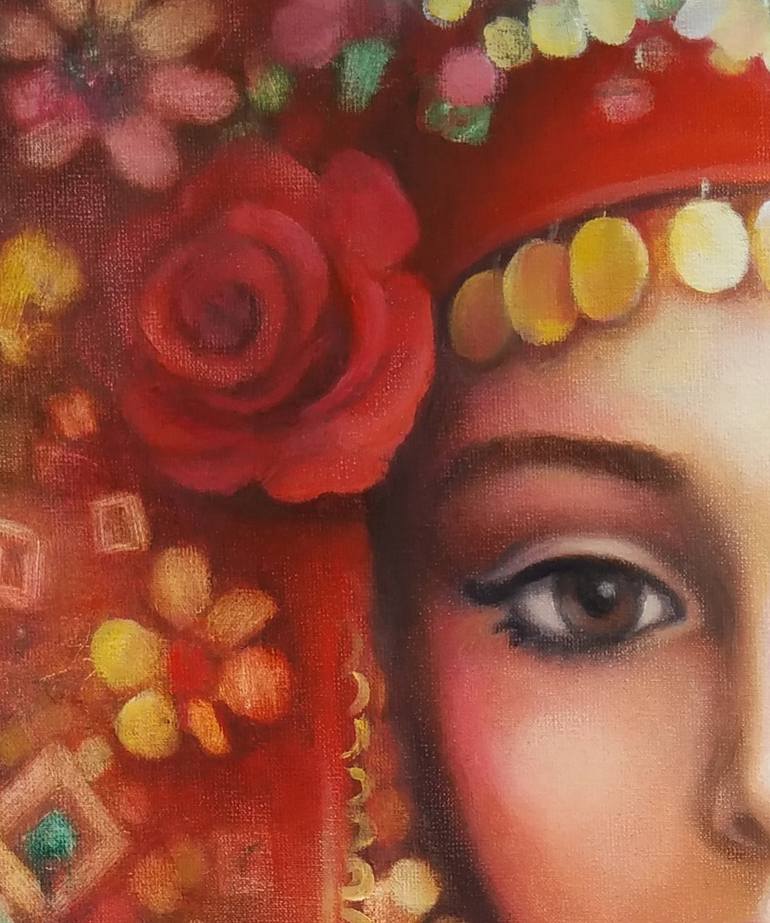 Original Art Deco Women Painting by Penka Stoyanova