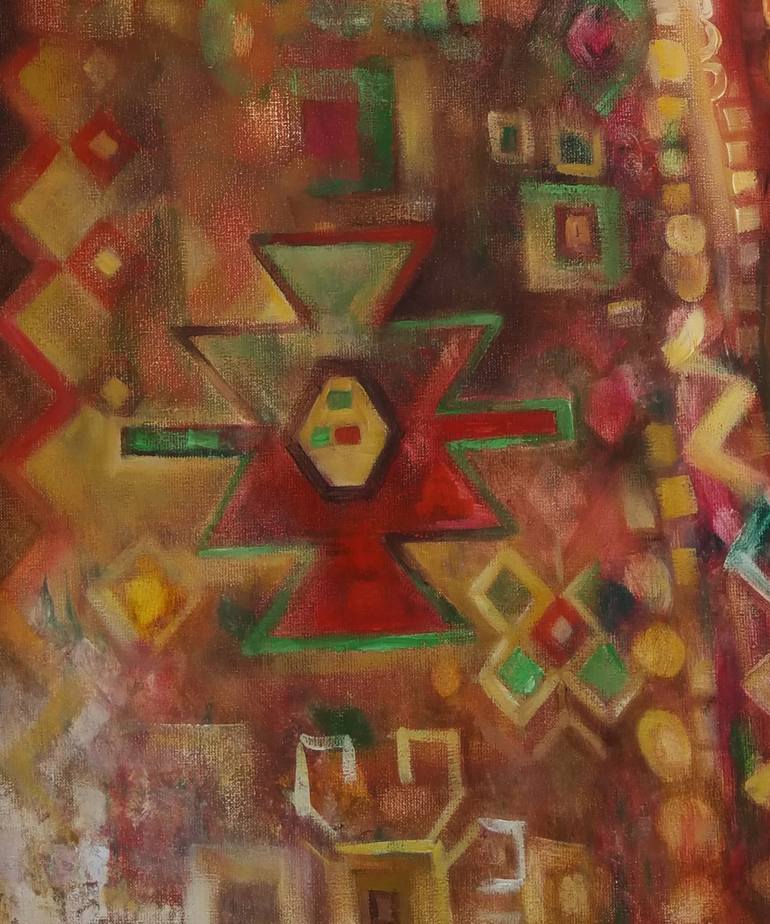 Original Art Deco Women Painting by Penka Stoyanova