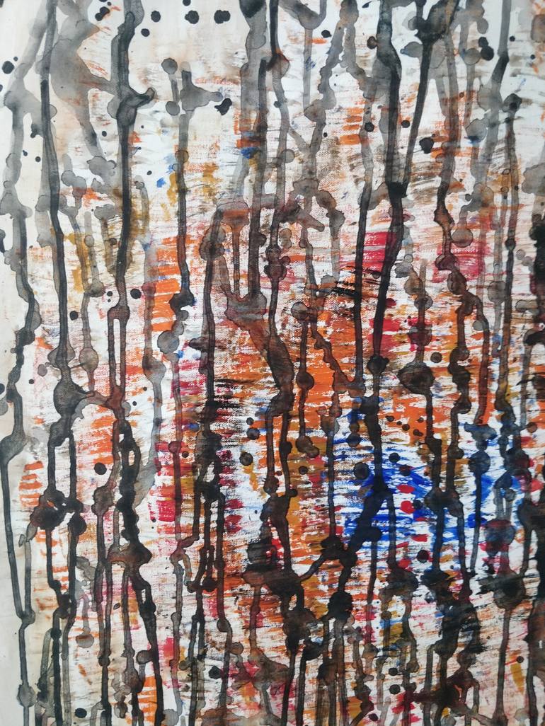 Original Abstract Painting by Angeliki Vasilatou