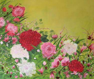 Original Floral Paintings by Ludmilla Ukrow