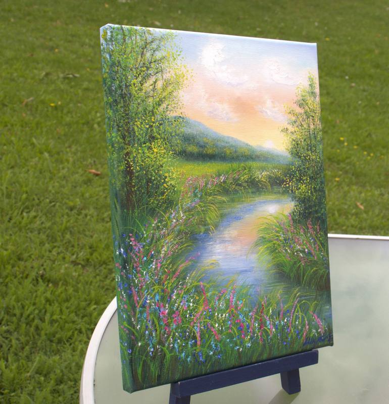 Original Impressionism Landscape Painting by Ludmilla Ukrow