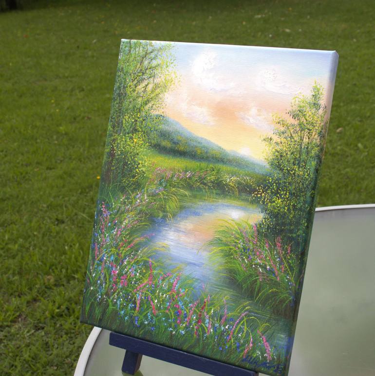 Original Impressionism Landscape Painting by Ludmilla Ukrow