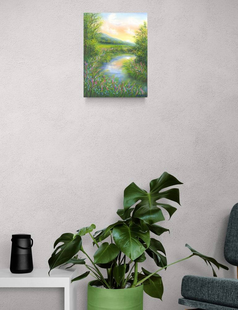Original Impressionism Landscape Painting by Ludmilla Ukrow