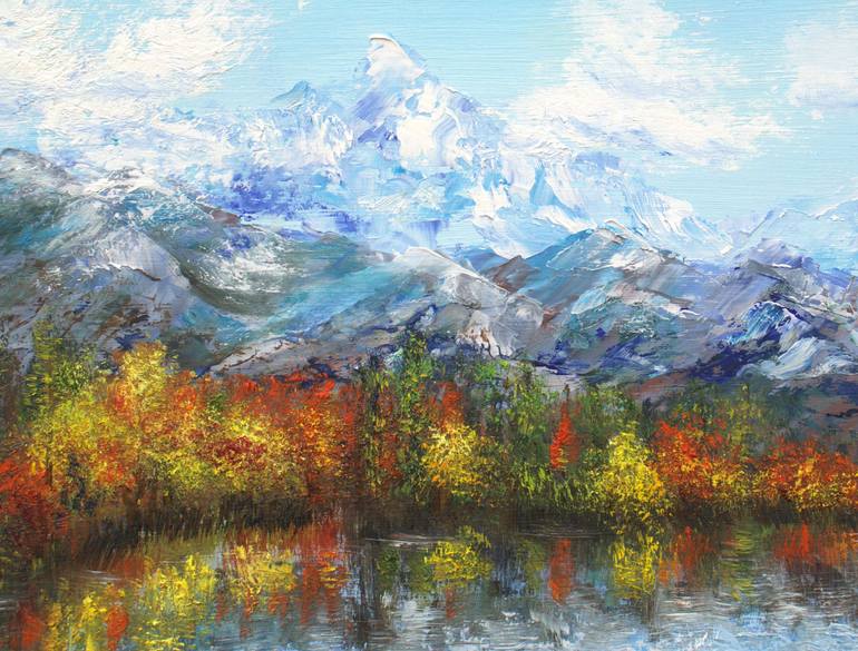 Original Impressionism Landscape Painting by Ludmilla Ukrow
