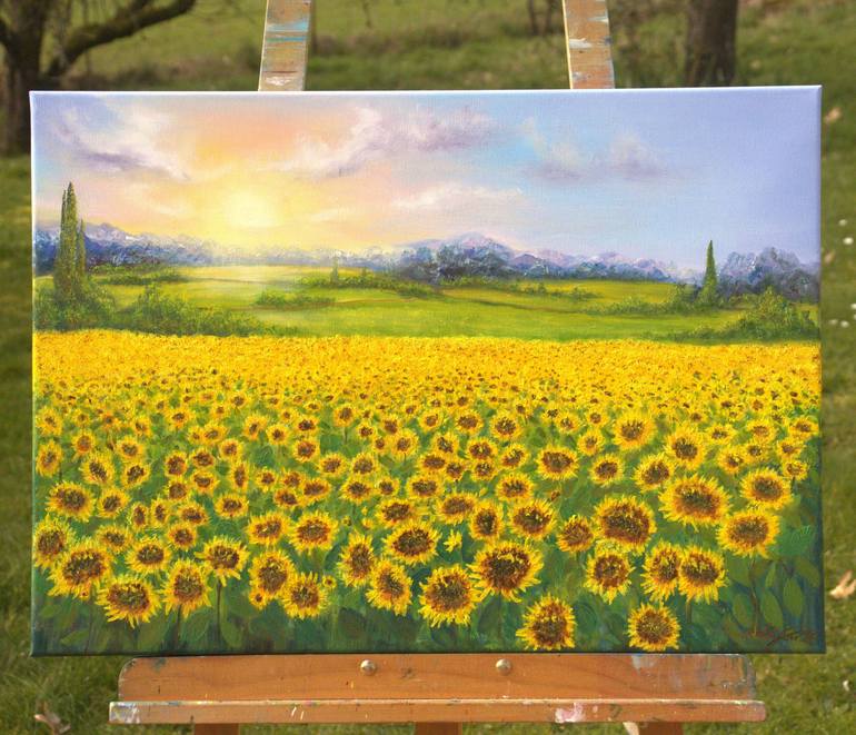 Original Impressionism Landscape Painting by Ludmilla Ukrow