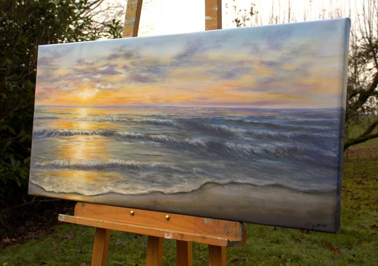 Original Contemporary Seascape Painting by Ludmilla Ukrow