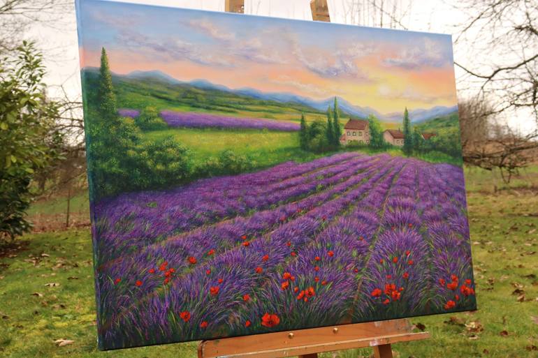 Original Impressionism Landscape Painting by Ludmilla Ukrow