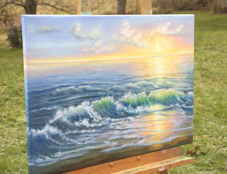 Original Contemporary Seascape Painting by Ludmilla Ukrow