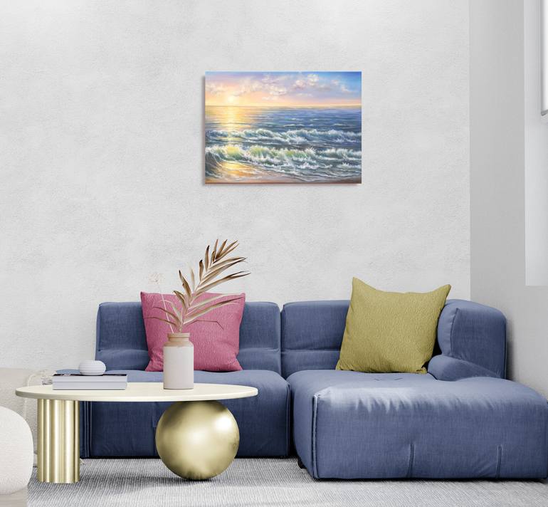 Original Contemporary Seascape Painting by Ludmilla Ukrow