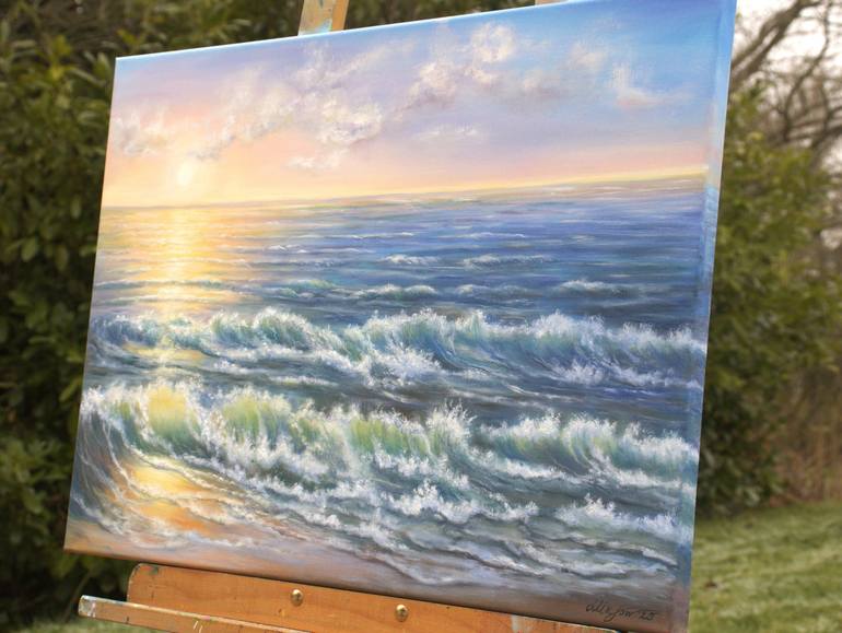 Original Contemporary Seascape Painting by Ludmilla Ukrow