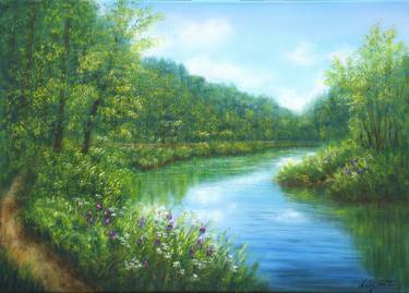 Original Fine Art Landscape Painting by Ludmilla Ukrow