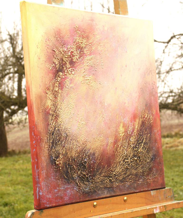 Original Abstract Expressionism Abstract Painting by Ludmilla Ukrow